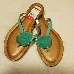 Brown flower sandles